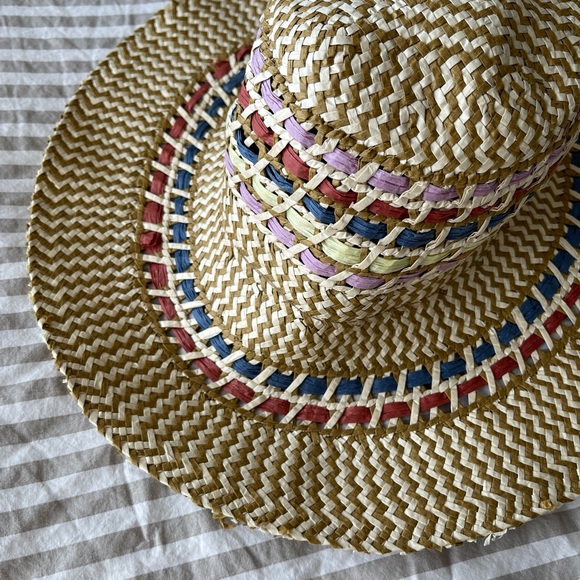 Italian Raffaello Bettini Straw Sun Hat - Picture 2 of 7